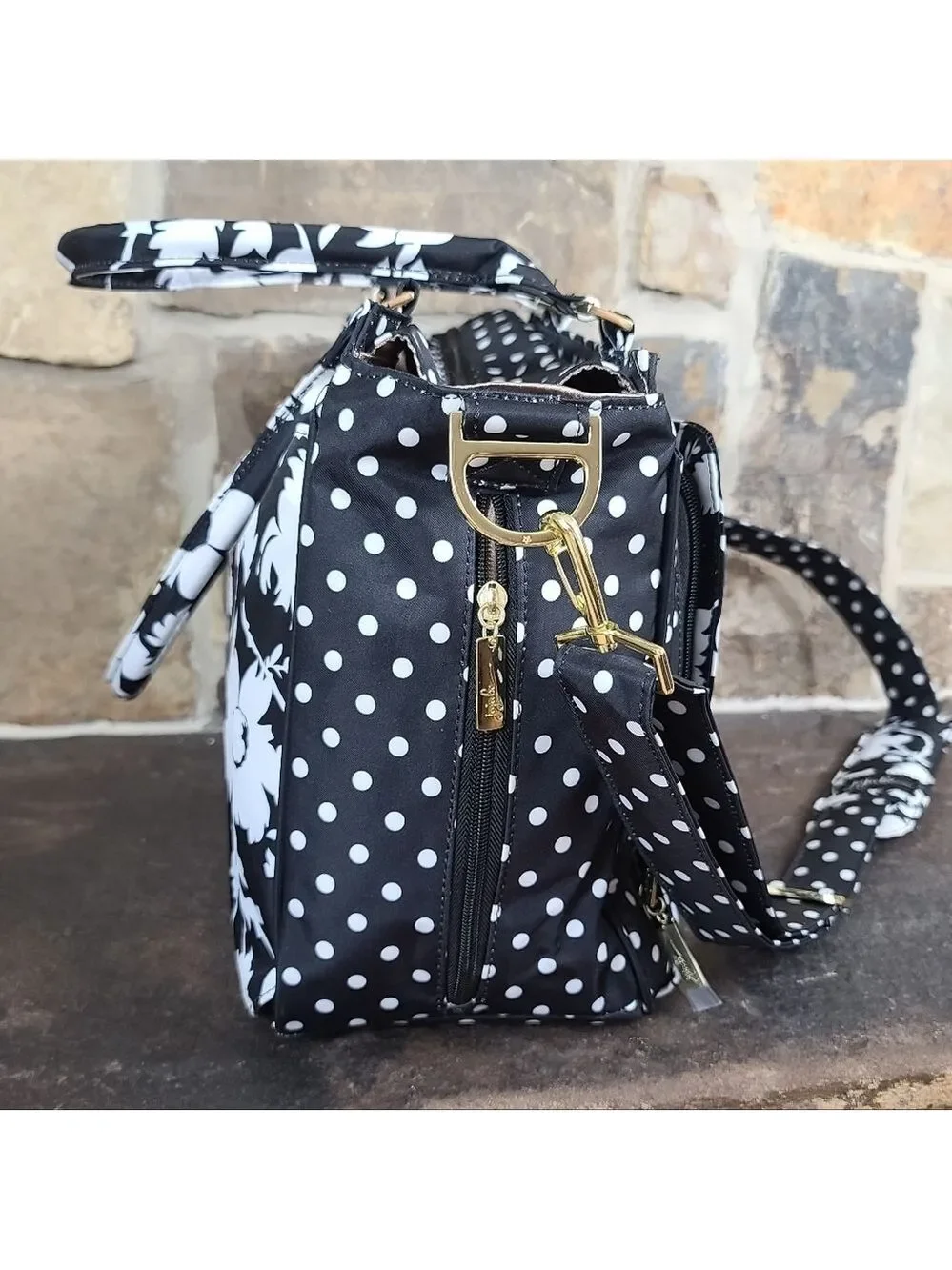 Jujube Be Classy Floral Polka Dot Diaper Bag